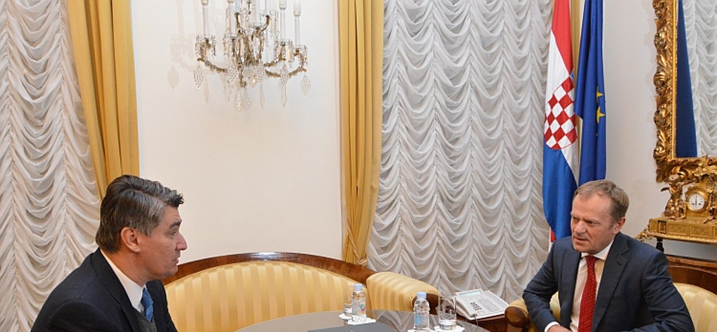 Predsjednik Vlade Milanović s predsjednikom Europskog vijeća Tuskom